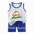 thumbnail image 1 of UAYOTSE Baby Boy Clothes short Sleeve Color Sweatshirt Toddler Boy Spring Summer Spring Summer Party Pants Set,Sizes 4-5 Years, 1 of 4
