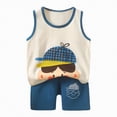 thumbnail image 1 of UAYOTSE Baby Boy Clothes short Sleeve Color Sweatshirt Toddler Boy Spring Summer Spring Summer Party Pants Set,Sizes 5-6 Years, 1 of 4