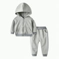 thumbnail image 1 of UAYOTSE Baby Boy Girl Clothes Toddler Fall Winter Outfits Crewneck Sweatshirt and Jogger Pants Set(3-4 Years,B361-Grey), 1 of 4