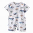 thumbnail image 1 of UAYOTSE Baby Boy Rompers Short Sleeve Cotton Toddler Rompers Graphic Print Baby Clothes One-Piece Outfit,Sizes 0-6 Months, 1 of 4