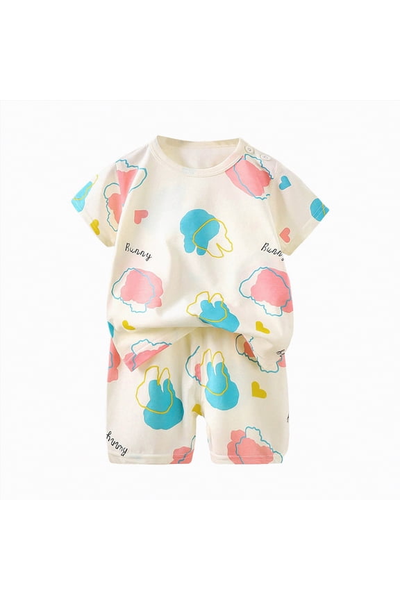 Baby Boys Girls Pajama Set Kids Cute Toddler 3 6 12 18 24 Months 2T 3T fit Pjs Cotton Sleepwear,Sizes 3-4 Years