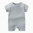 thumbnail image 1 of UAYOTSE Baby Boys and Girls Short Sleeve Romper with Viscose Made with,Sizes 0-3 Months, 1 of 4