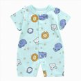thumbnail image 1 of UAYOTSE Baby Cotton Jacquard Double Button Climbing Suit Is Simple and Fashionable,Sizes 12-18 Months, 1 of 4
