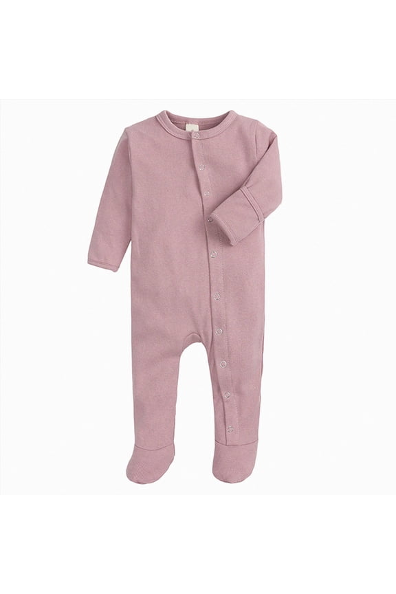 Baby Footed Pajamas with Footed Unisex Cotton Snap-up Romper Jumpsuit Sleep and Play 0-12 Months,Sizes 0-3 Months