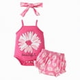 thumbnail image 1 of UAYOTSE Baby Girl 2 Piece Summer Outfits Tank Romper Top + Ruffle Shorts Set Clothes,Sizes 3-6 Months, 1 of 7