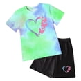thumbnail image 1 of UAYOTSE Baby Girl Clothes Outfits Summer Sleeveless Ruffle 2T 3T 4T 5T 6T Dress Top Shorts Set 2PCS,Sizes 5-6 Years, 1 of 3