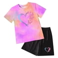 thumbnail image 1 of UAYOTSE Baby Girl Clothes Outfits Summer Sleeveless Ruffle 2T 3T 4T 5T 6T Dress Top Shorts Set 2PCS,Sizes 6-7 Years, 1 of 3
