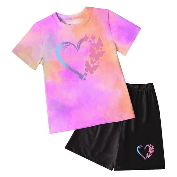 UAYOTSE Baby Girl Clothes Outfits Summer Sleeveless Ruffle 2T 3T 4T 5T 6T Dress Top Shorts Set 2PCS,Sizes 6-7 Years