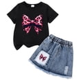 thumbnail image 1 of UAYOTSE Baby Girl Clothes Toddler Girl 3T 4T 5T 6T 7T Summer Outfits Sleeveless Ruffle Tops Wide Leg Pants Kids Clothing Set,Sizes 5-6 Years, 1 of 3