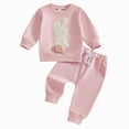 thumbnail image 1 of UAYOTSE Baby Girl Easter Outfit Long Sleeve Sweatshirt Toddler Clothes for Girls,Sizes 2-3 Years, 1 of 8