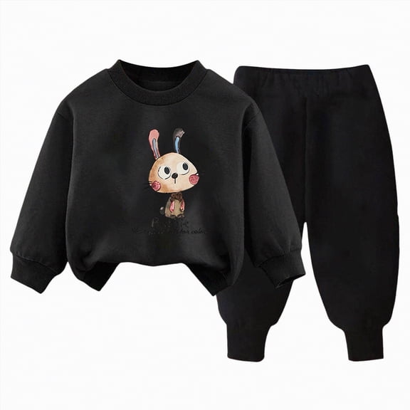 UAYOTSE Baby Girl Sweatshirt Long Pants Set 2Pcs Fall Outfits Toddler Baby Girl Clothes Toddler Outfit Cute Sweatshirt Tops Pants,Sizes 9-10 Years