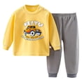 thumbnail image 1 of UAYOTSE Baby Girls' and Toddler Long Sleeve Top and Pants Snug Fit Cotton 2 Piece Pajama Set Fall Winter Outfit Long sleeve Pjs,Sizes 3-4 Years, 1 of 4