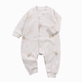 thumbnail image 1 of UAYOTSE Baby Pajamas Long Sleeve One-Piece Footless Sleeper for Girls Boys Infant 0-12 Months,Sizes 0-3 Months, 1 of 5