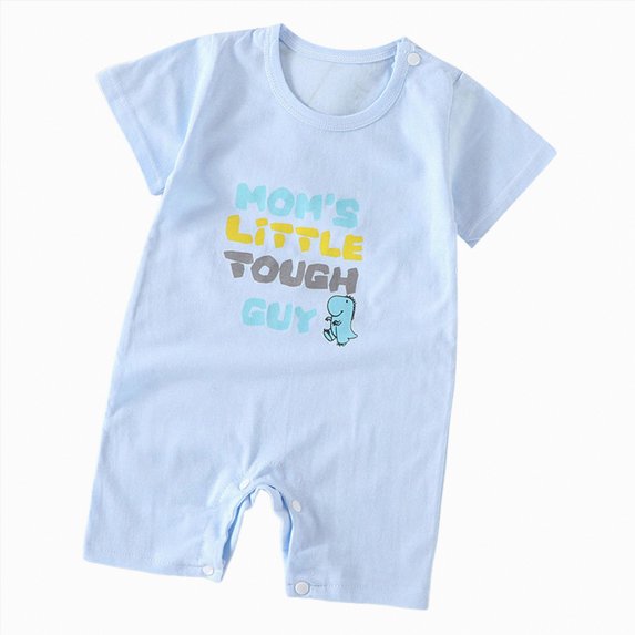 UAYOTSE Baby Rompers Cotton Baby Boys Baby Girls Short Sleeve Sleepers Pjs One-piece Neutral Sleep and Play,Sizes 12-18 Months