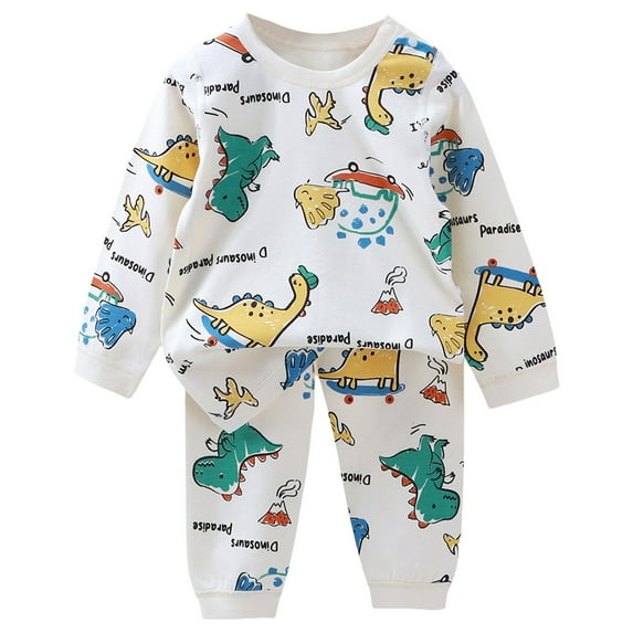 UAYOTSE Baby Toddler Boy Clothes Fall Winter Outfit Long Sleeve Sweatshirts Pants Set 6 9 12 18 24 Months 3T 4T 5T Boy Clothes(3-6 Months,F264-Multicolour)