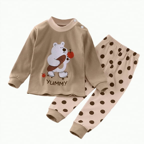UAYOTSE Boy Set Clothes Boy Fall Winter Warm Outfits Contrast Color Tops Casual Pants 2Pcs Clothes Set Fall Winter Set(4-5 Years,Pink@d)
