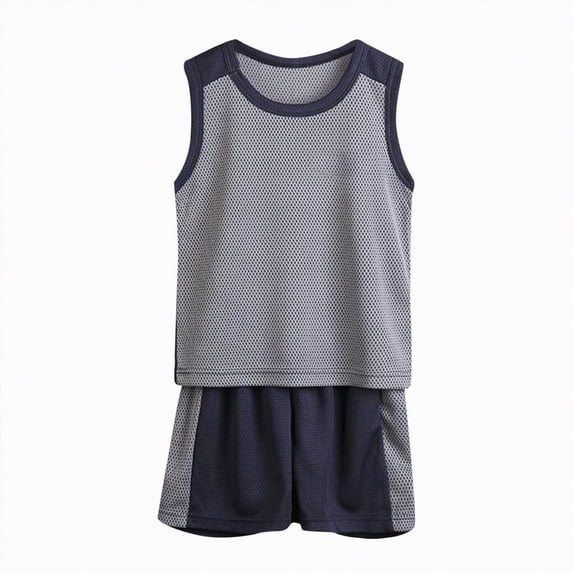 UAYOTSE Boy's Clothing Sets Quick Dry Short Sleeve Tee and Track Shorts Set 2 Piece Athletic Outfits,Sizes 13-14 Years