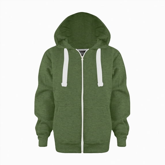 UAYOTSE Boys' Active Sweat Relaxed-Fit Full Zip Hoodie,Sizes 5-6 Years