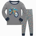 thumbnail image 1 of UAYOTSE Boys Cartoon Pajama Set Kids Toddler 6 12 18 24 Months 2T 3T 4T fit Pjs Soft Breathable Long Sleeve Top Pants Sleepwear Size 2-3 Years, 1 of 4