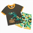 thumbnail image 1 of UAYOTSE Boys Casual Cartoon Short Sleeve Two Piece Outfit, Breathable Comfortable Short Sleeve and Shorts Suit Size 3-6 Months, 1 of 3