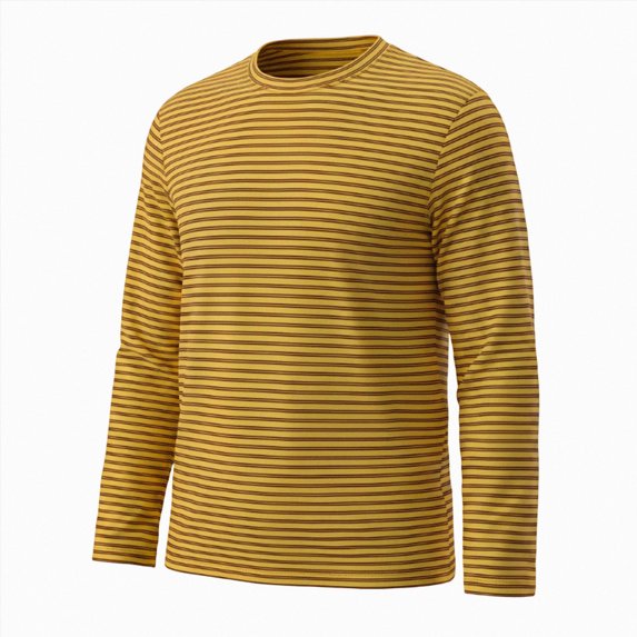 UAYOTSE Boys Crew Neck Long Sleeve Striped Shirt Soft Breathable Casual Layering Tee for Kids Daily Outfit