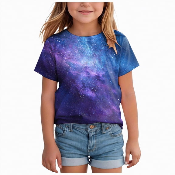 UAYOTSE Boys Girls 3D Graphic Printed T-Shirts,Kids Cool Crewneck Short Sleeve Tops Tee Shirt Tshirt for Teens,Sizes 12-13 Years