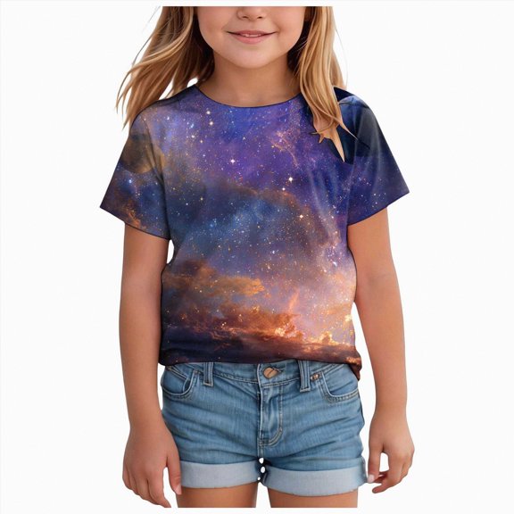 UAYOTSE Boys Girls 3D Graphic Printed T-Shirts,Kids Cool Crewneck Short Sleeve Tops Tee Shirt Tshirt for Teens,Sizes 12-13 Years