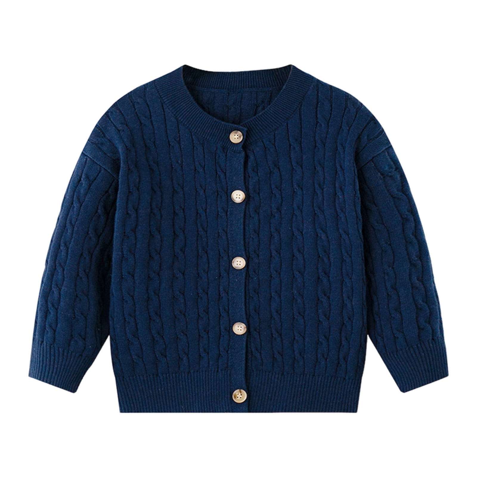 UAYOTSE Boys Girls' Cardigan with Button Loose Long Sleeve Shrug - Main Image
