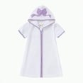 thumbnail image 1 of UAYOTSE Boys Girls Cover Ups for Swimwear Kid Swimsuit Coverup Terry Zip Up Pool Beach Bathing Suit Wrap(18-24 Months,Purple), 1 of 5
