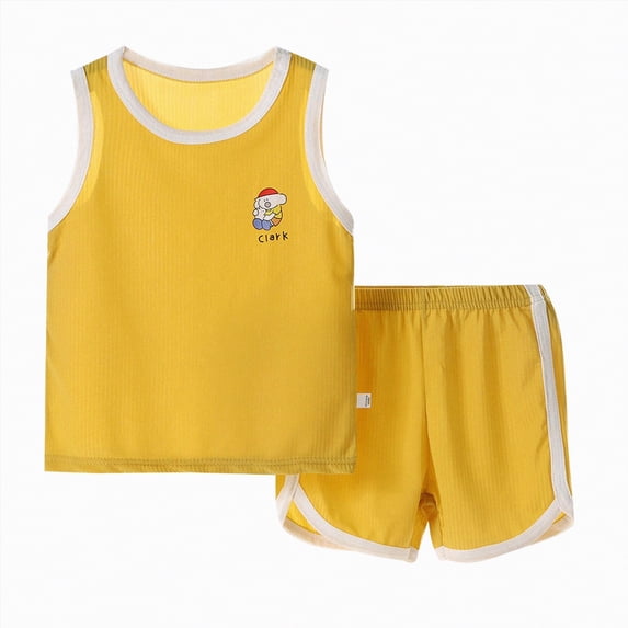 UAYOTSE Boys Girls Outfits Sets Pajamas Pj Set 6 9 12 18 24 Months Spring Summer Sleepwear Soft Tops Pants,Sizes 3-4 Years