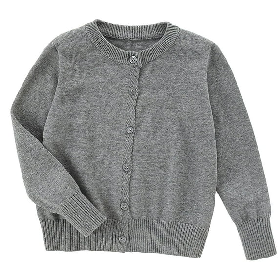 UAYOTSE Boys Girls School Uniform Cardigan Sweater Soft Cotton V-Neck Soft Cotton Knit Outerwear(9-10 Years,F330-Beige)