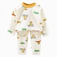 thumbnail image 1 of UAYOTSE Boys Girls Warm Pajama Set Kids Toddler 3 6 12 18 Months 2T 3T 4T 5T fit Pjs Soft Breathable Winter Home Clothes Long Sleeve Size 18-24 Months, 1 of 5