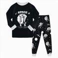 thumbnail image 1 of UAYOTSE Boys Long Sleeve Pajama Set Space Galaxy Dino Graphic 2 Piece Boys Sleep Set Size 8-9 Years, 1 of 8