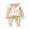 thumbnail image 1 of UAYOTSE Boys Long Sleeve Pajama Two Piece Set, Cute Pattern Loungewear Sleep Outfit for Toddler Boys Size 5-6 Years, 1 of 4