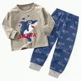 thumbnail image 1 of UAYOTSE Boys Pajamas Toddler Boys Long Sleeve Cotton Kids Sleepwear Sets,Sizes 4-5 Years, 1 of 5
