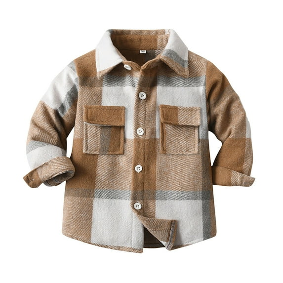 UAYOTSE Boys Plaid Button Down Shirts Long Sleeve Roll Up Cotton Spring Fall Shirt Casual Tops(6-7 Years,T151-Yellow)