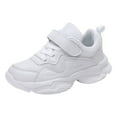 thumbnail image 1 of UAYOTSE Boys White Shoes Mesh White Sports Shoes Performance Middle and Large Childrens Sneakers(White@2,4), 1 of 9