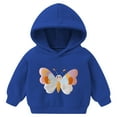 thumbnail image 1 of UAYOTSE Boys and Girls Hooded Sweatshirts Small and Medium Sized Childrens Fleece Pullover Casual Jackets and Tops(18-24 Months,P150-Blue), 1 of 7