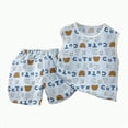 thumbnail image 1 of UAYOTSE Boys and Girls Vest Short Sleeved Shorts Set Comfortable Soft Breathable Stylish and Cute Cartoon Girls Set,Sizes 3-4 Years, 1 of 3