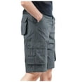 thumbnail image 1 of UAYOTSE Cargo Shorts for Men Stretch Waist Relaxed Fit Summer Casual Beach Shorts Athletic Workout Work Golf Shorts Multi Pocket,Dark Gray L/33, 1 of 1