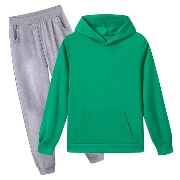 UAYOTSE Children Hoodies Pullover Hooded &Pant Suit Girls Tops Tracksuit Sweatshirts,Sizes 9-10 Years