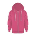 thumbnail image 1 of UAYOTSE Classic Hoodies Soft Hooded Full Zip Sweatshirts for Children,Hot Pink 3-4 Years, 1 of 5