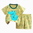 thumbnail image 1 of UAYOTSE Cute Summer Short Sleeve T‑shirt Tops Shorts Clothes Sets Toddler Baby Boy Outfits Fit 2t 3t Size 5-6 Years, 1 of 4