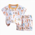 thumbnail image 1 of UAYOTSE Cute Summer Short Sleeve T‑shirt Tops Shorts Clothes Sets Toddler Baby Boy Outfits Fit 2t 3t Size 9-18 Months, 1 of 4