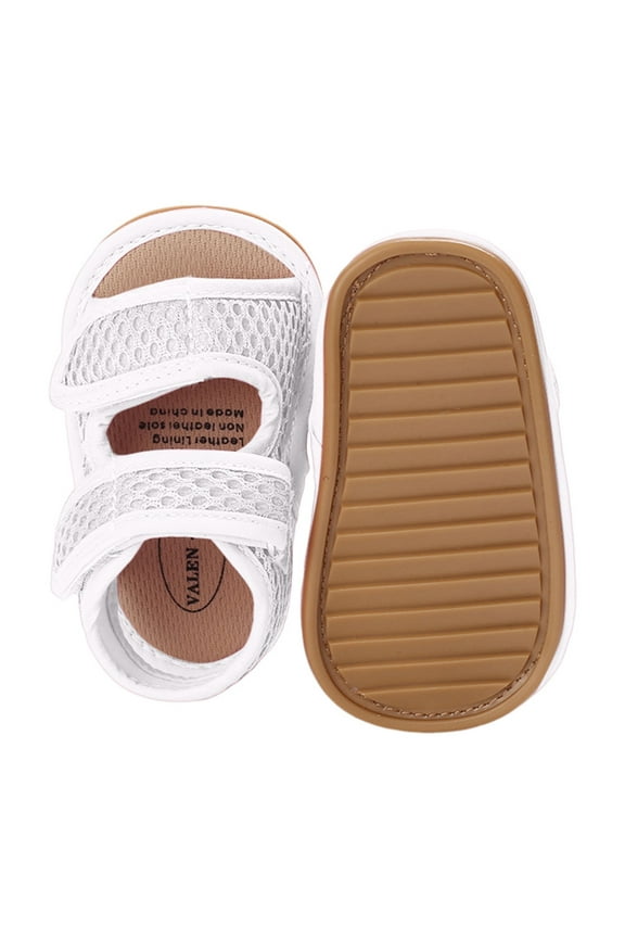 Girl Summer Sandals Lightweight Toe for Easter and Beach Holidays,0-6 Months White