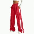 thumbnail image 1 of UAYOTSE Girl's Athletic Track Pants Wide Straight Leg Pants Fitness Clothing,Sizes 5-6 Years, 1 of 5