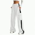 thumbnail image 1 of UAYOTSE Girl's Athletic Track Pants Wide Straight Leg Pants Fitness Clothing,Sizes 7-8 Years, 1 of 6