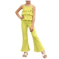 thumbnail image 1 of UAYOTSE Girls 2 Piece Summer Outfits Kids Cute Graphic Tees and Elastic Waist Shorts Set Hawaiian Vacation Outfit,Sizes 18-24 Months, 1 of 6