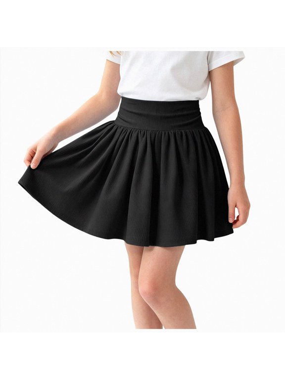 Girls Butterfly Skirts Athletic Flowy Summer Skorts Teen Cheer Dance Skirt Tween Clothes,Sizes 13-14 Years