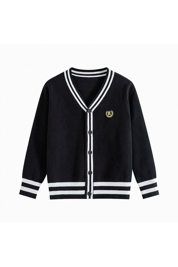 Girls Cardigan Sweater School Uniforms Toddler Long Sleeve Button Knit Solid Sweaters Tops,Sizes 9-11 Years